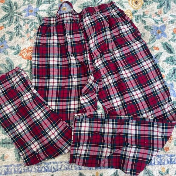 Polo Ralph Lauren Men's Plaid Flannel Pajama Set Size Medium red plaid cotton - Picture 11 of 13